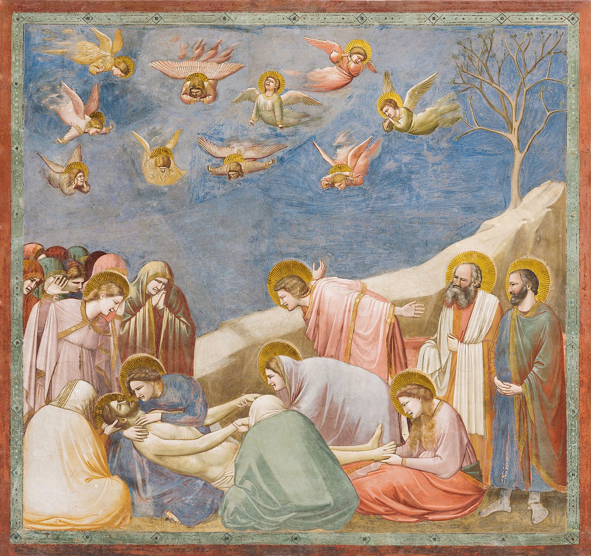 Lamentation over Christ by Giotto