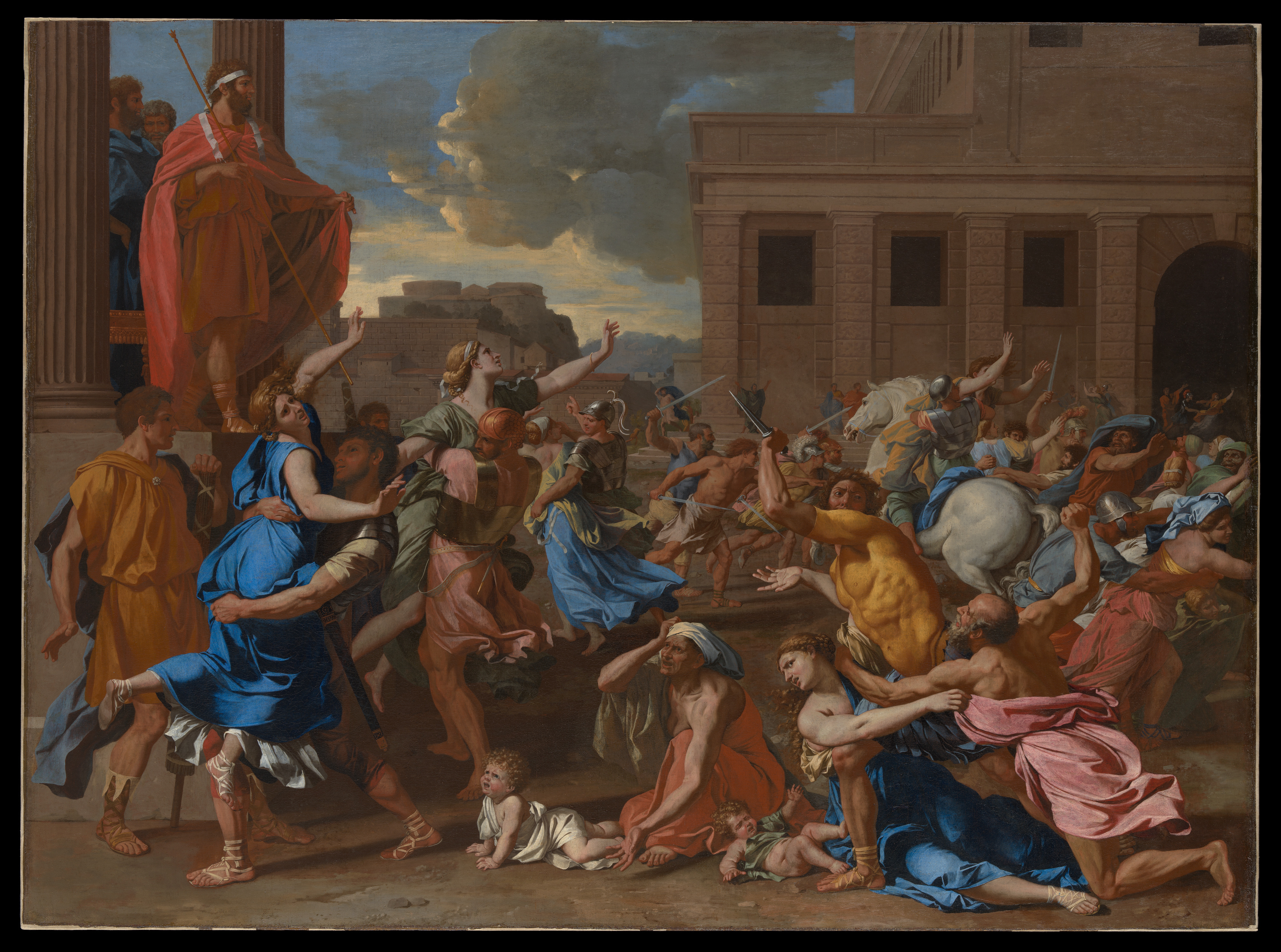 The Abduction of the Sabine Woman by Poussin