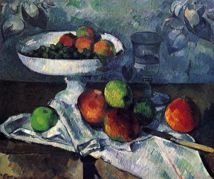 Fruit Bowl and Apples by Cézanne