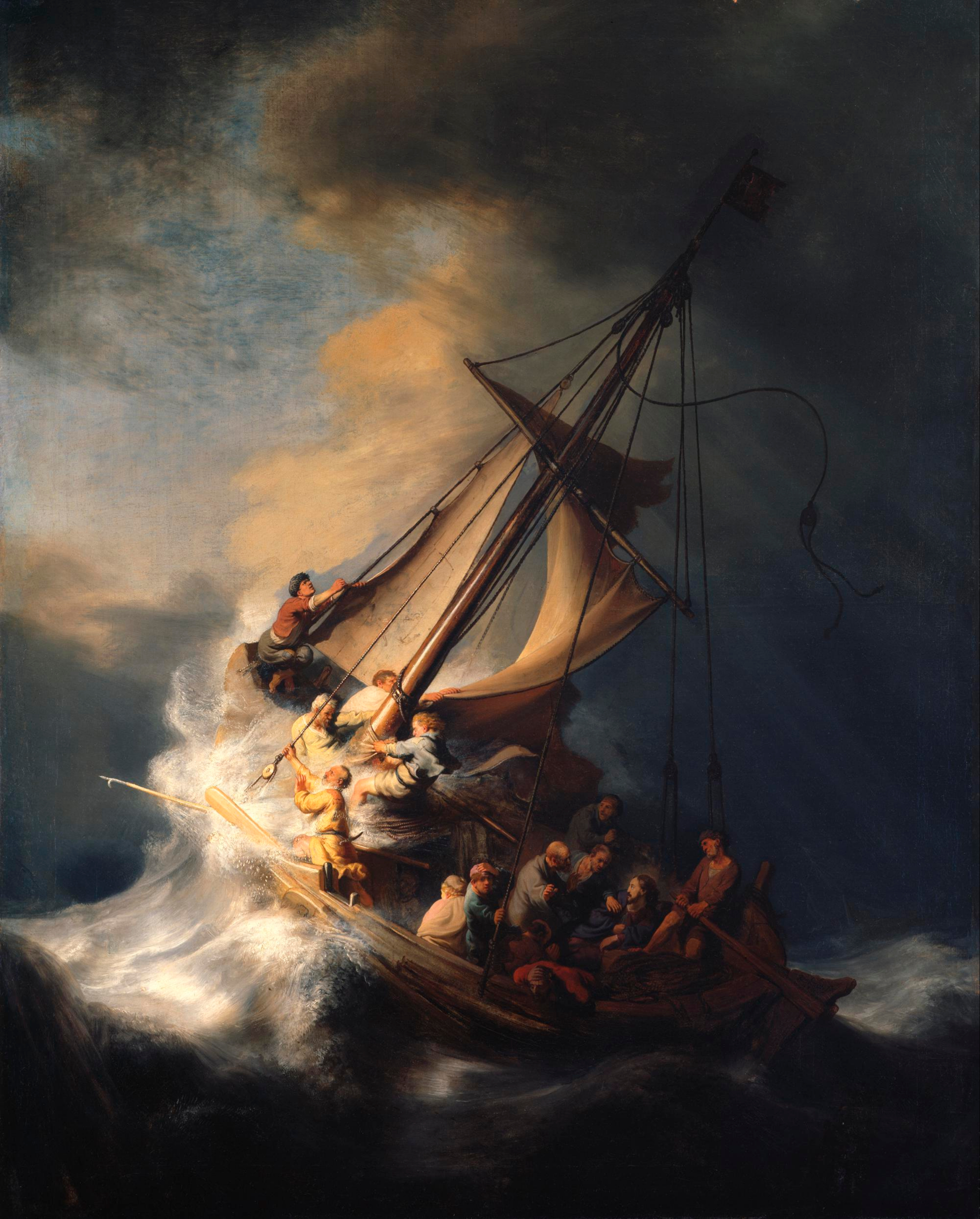 Christ in the Storm by Rembrandt